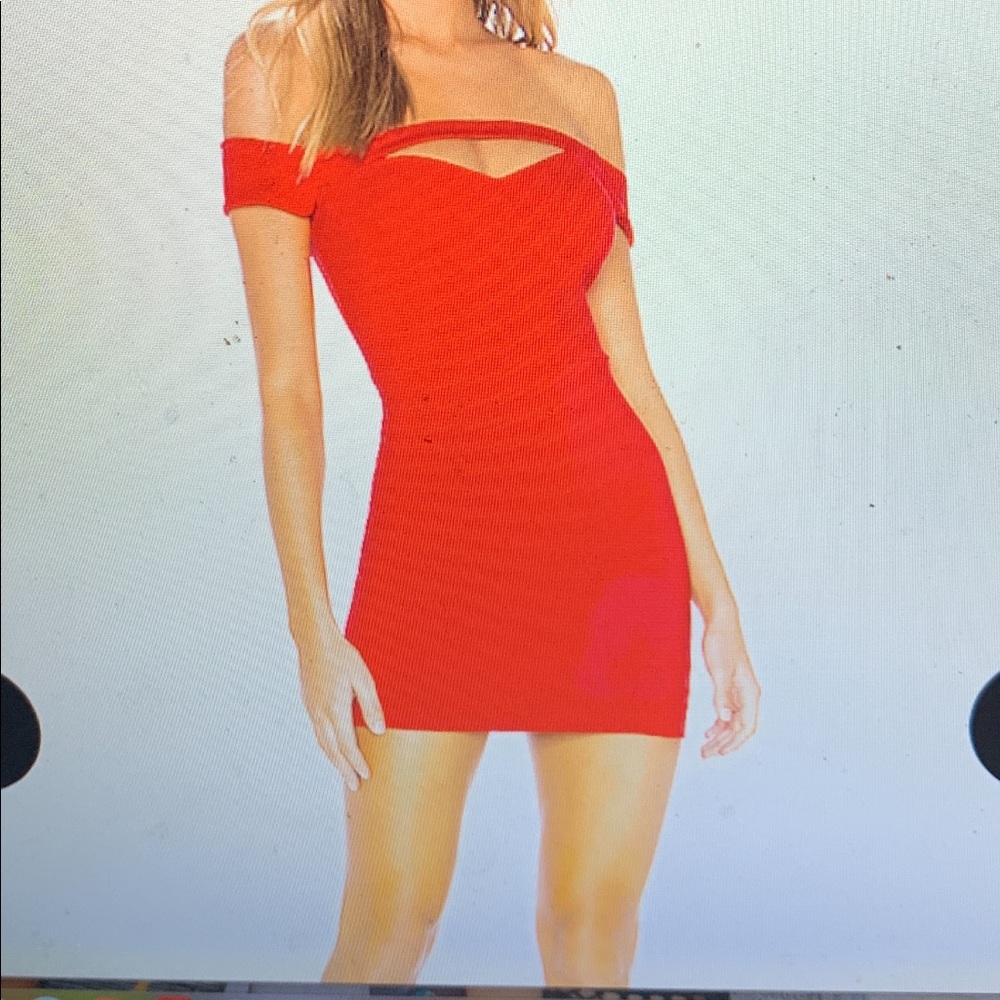 Superdown red mini dress
